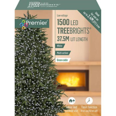 Christmas Tree Lights 1500 LED (White)
