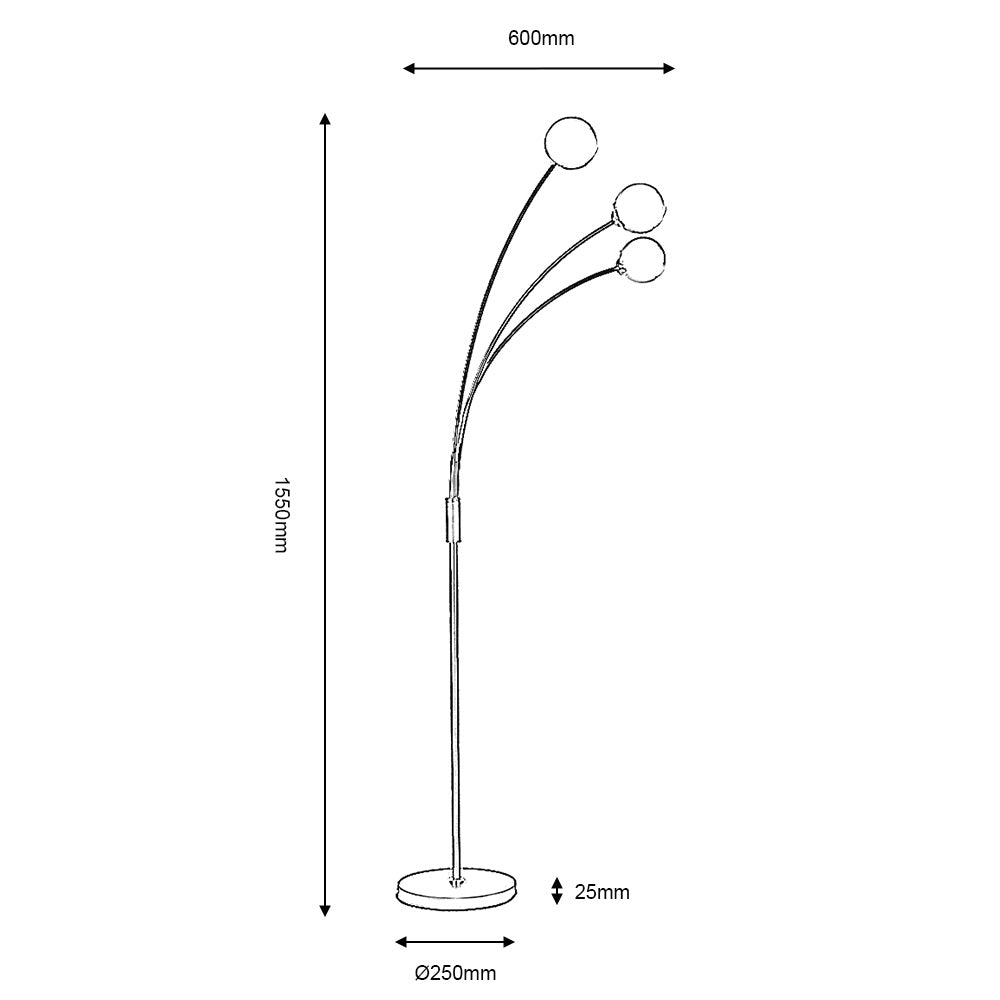 MARNE BLACK FLOOR LAMP