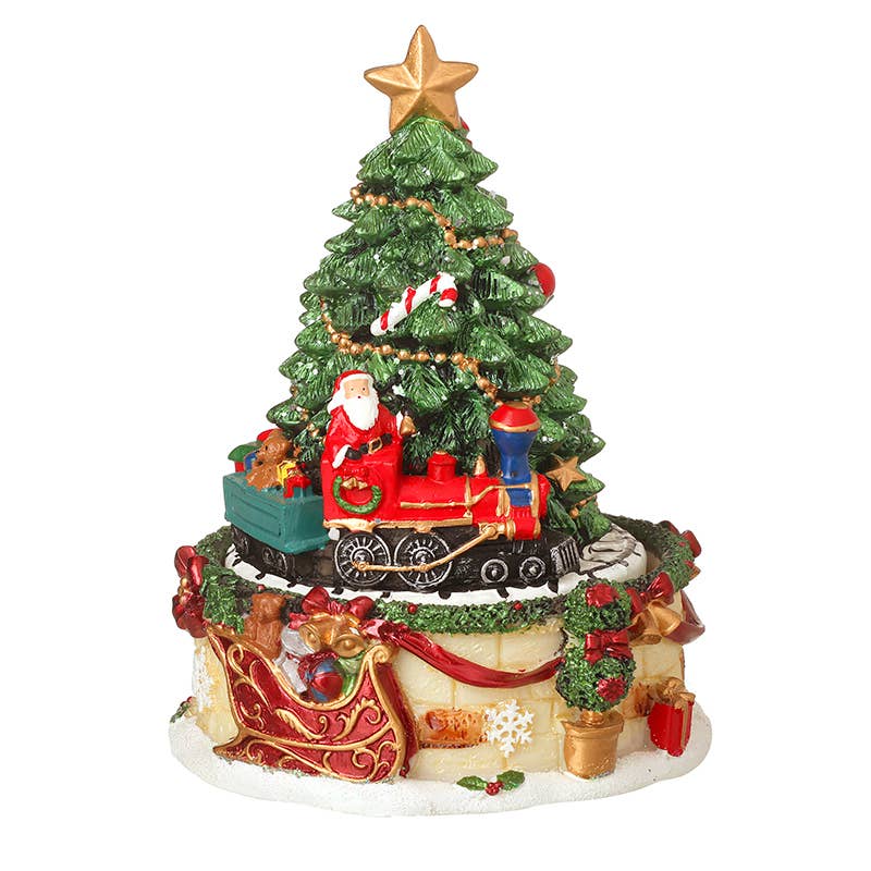 Christmas -MUSIC REVOLVING TREE WITH TRAIN (trT)
