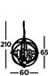 Orbit 6LT Pendant - Satin Silver Metal
