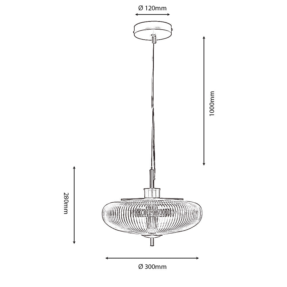 ASHWELL PENDANT CHROME