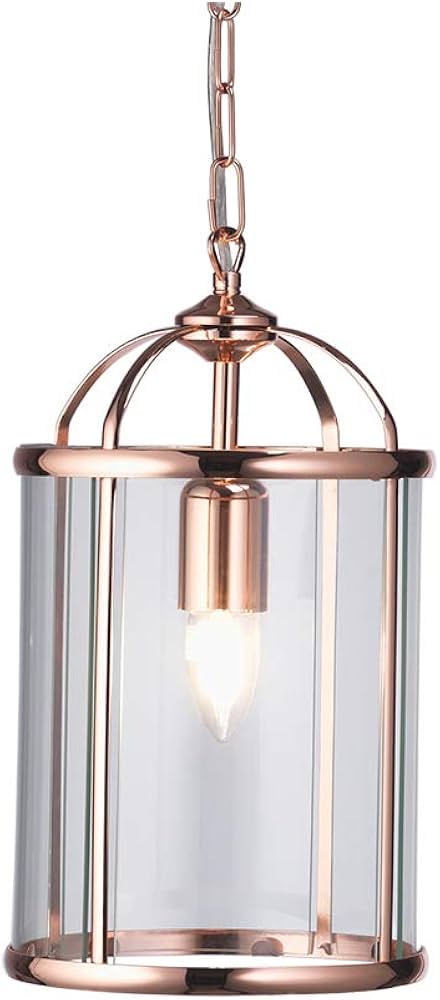 Fern Ceiling Lantern Copper 1 Light
