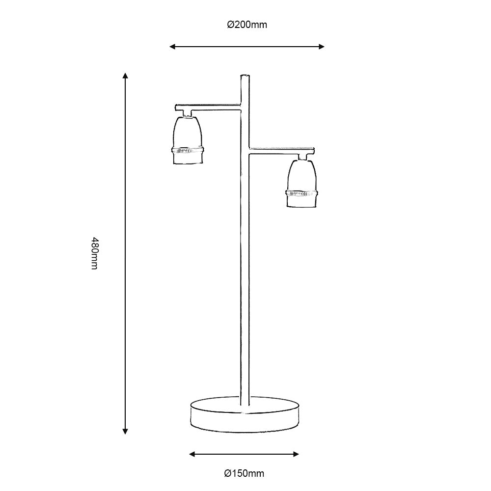 GRAZ TABLE LIGHT BLACK