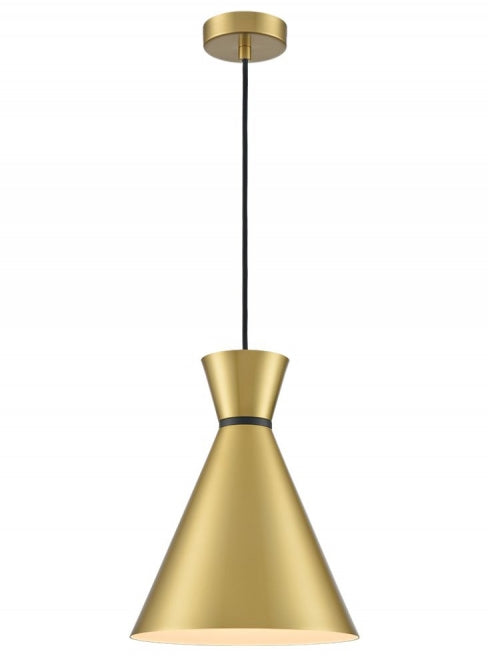 Happy 250mm Pendant - Satin Brass
