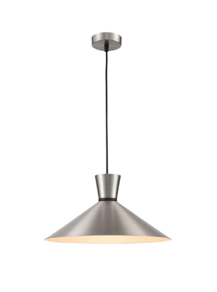 Happy 400mm Single Pendant - satin nickel