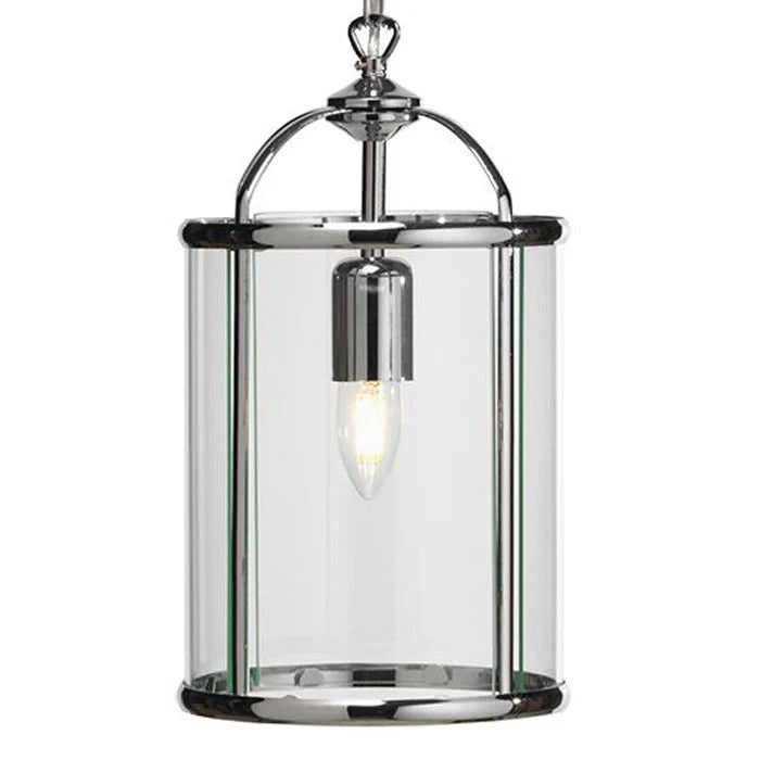 Fern Ceiling Lantern Antique Chrome 1 Light