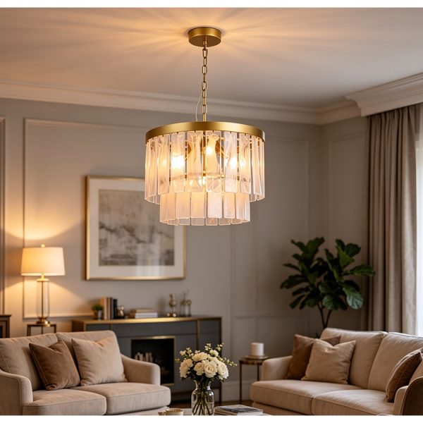 Elysian Glow Pendant 4 Light Chandelier