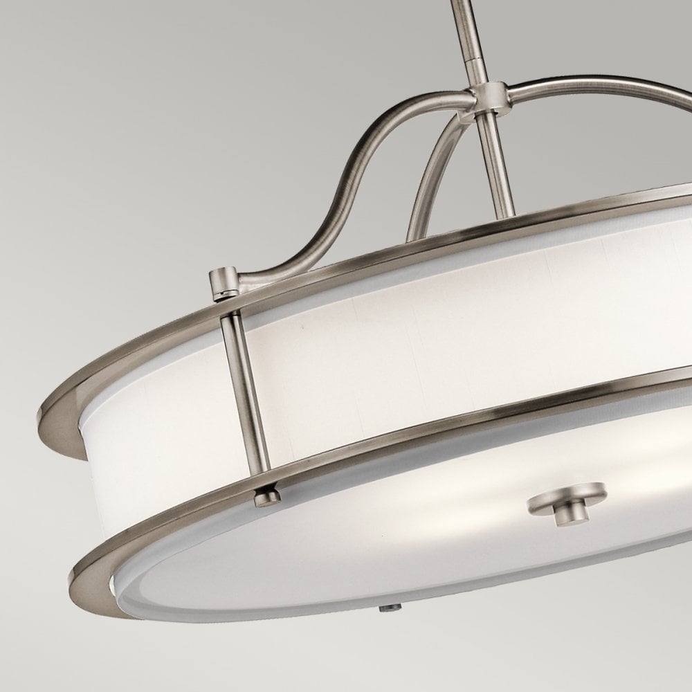 Emory 4 Light Pendant or Semi Flush Light in Classic Pewter
