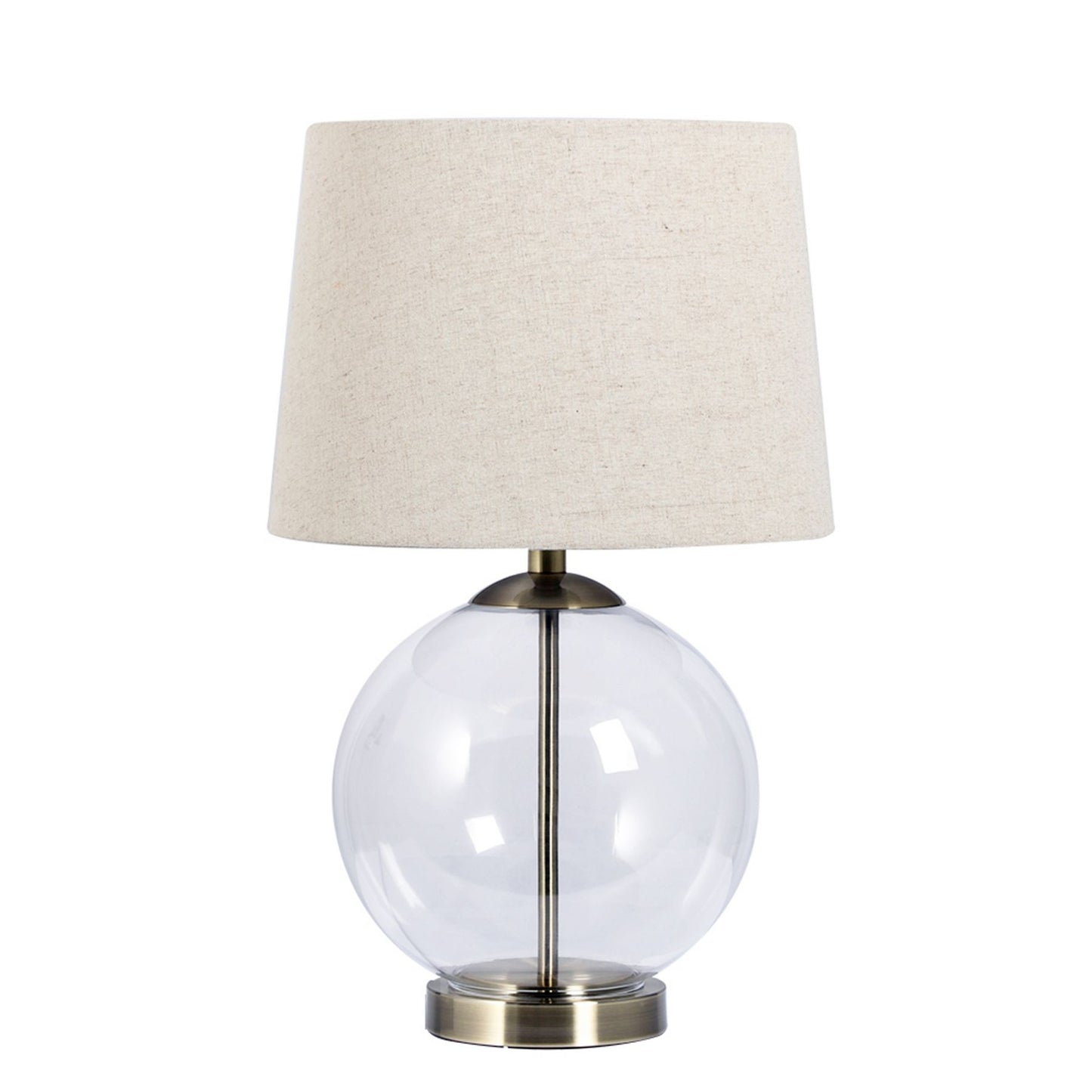 Lewis Antique Brass Table Lamp with Shade