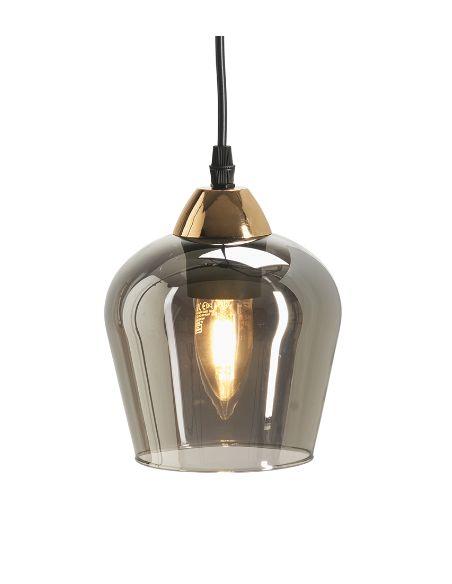 Oaks Arion Pendant Smoked Glass