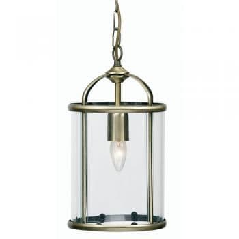 Fern Ceiling Lantern Antique Brass 1 Light