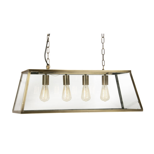 Riga 4 Light Pendant - ANTIQUE BRASS