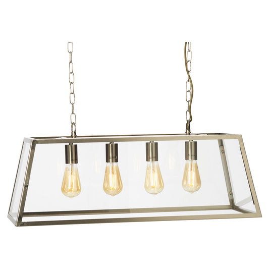 Riga 4 Light Pendant - ANTIQUE CHROME