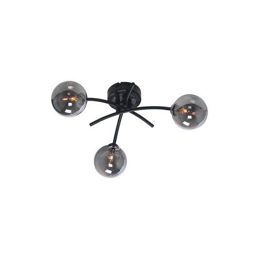 MARNE BLACK 3 SEMI FLUSH