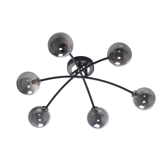 MARNE BLACK 6 SEMI FLUSH