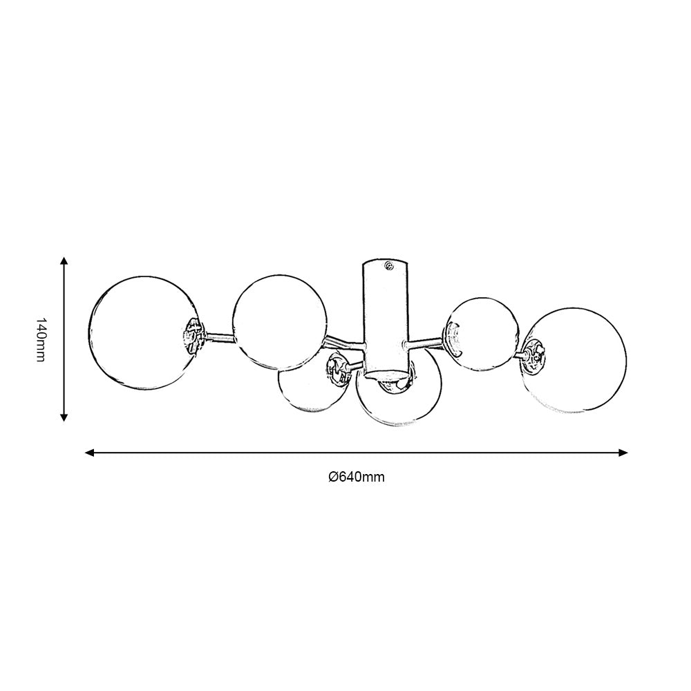 TERE SEMI-FLUSH LIGHT