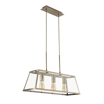 Voyager 3Lt Bar Pendant - Antique Brass