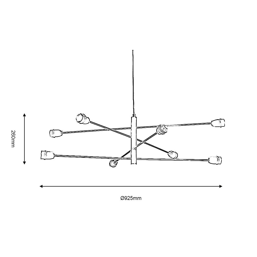 GRAZ 8LT PENDANT BLACK