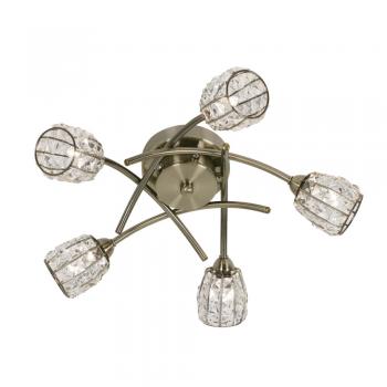NAIRA ANT BRASS SEMI - FLUSH