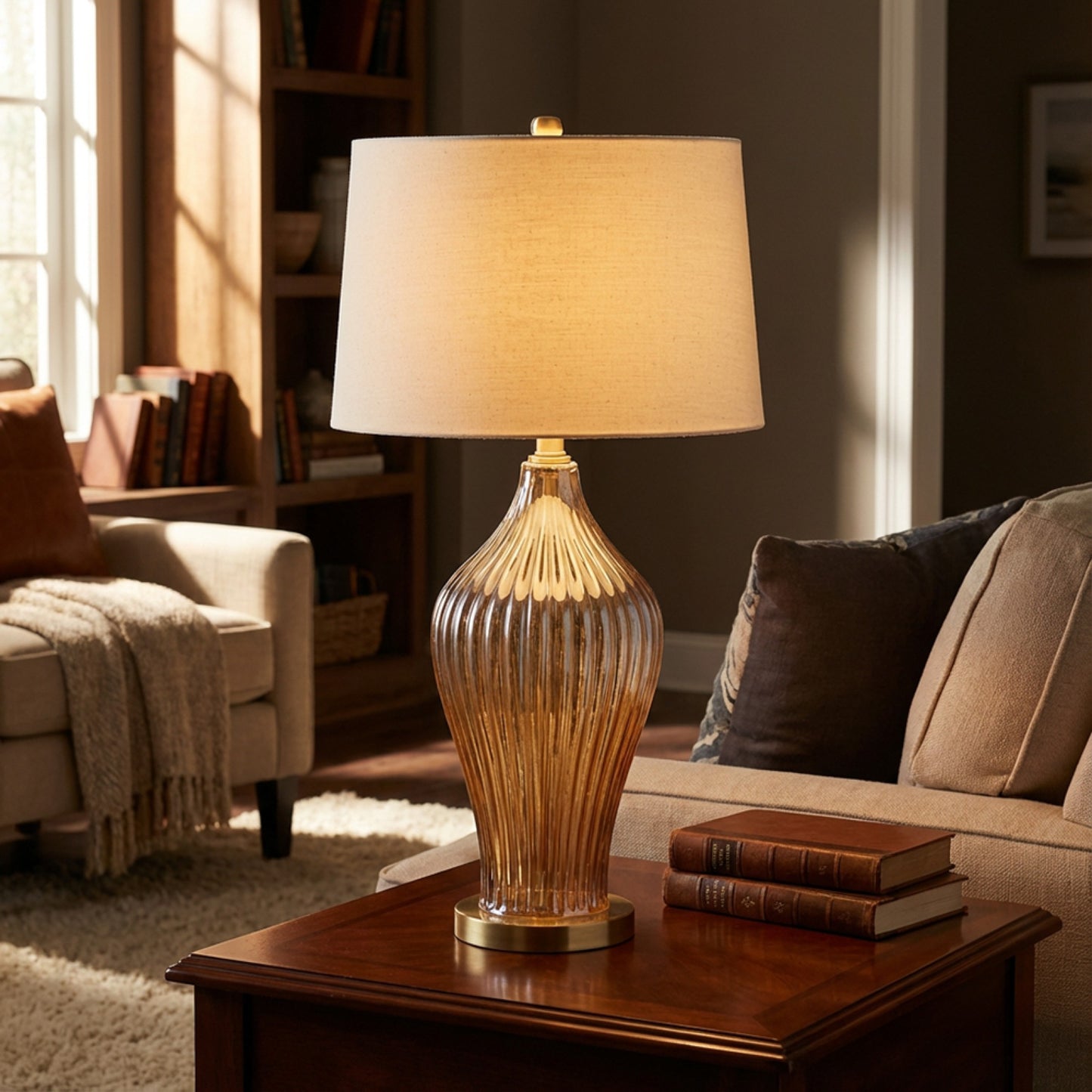 Amia glass table lamp 76cm