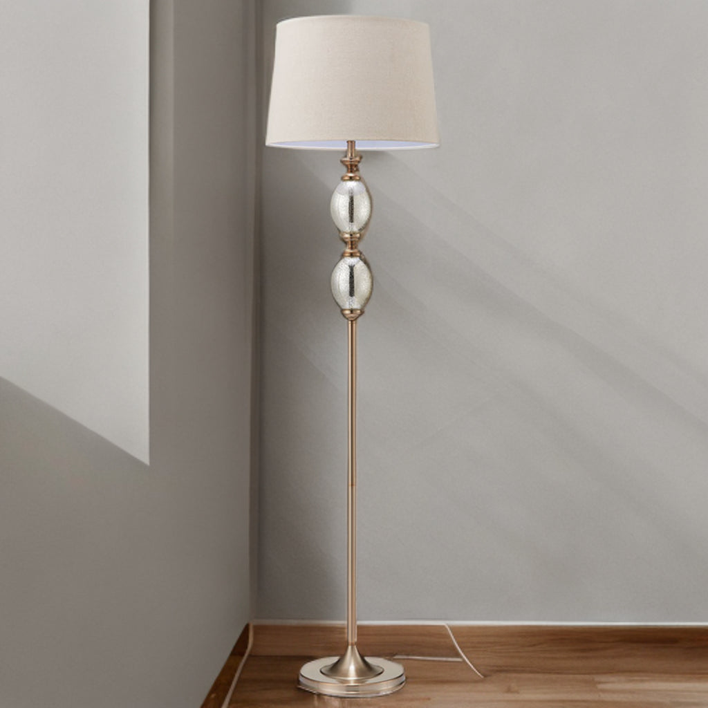 Crushed Mercury Glass Floor Lamp