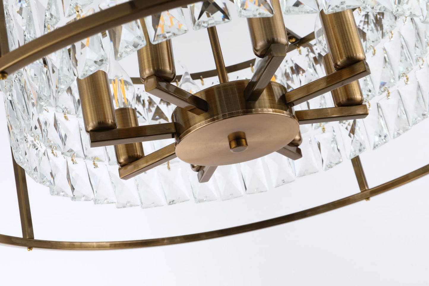 The Hallie 8 Light Crystal Pendant