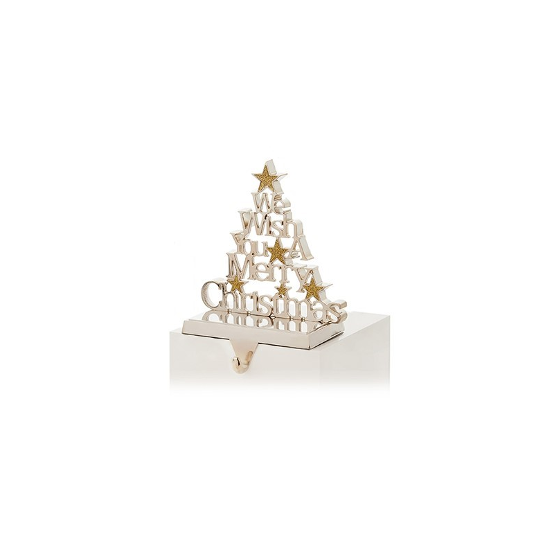 Premier 22cm Silver Stocking Hanger - Assorted Design
