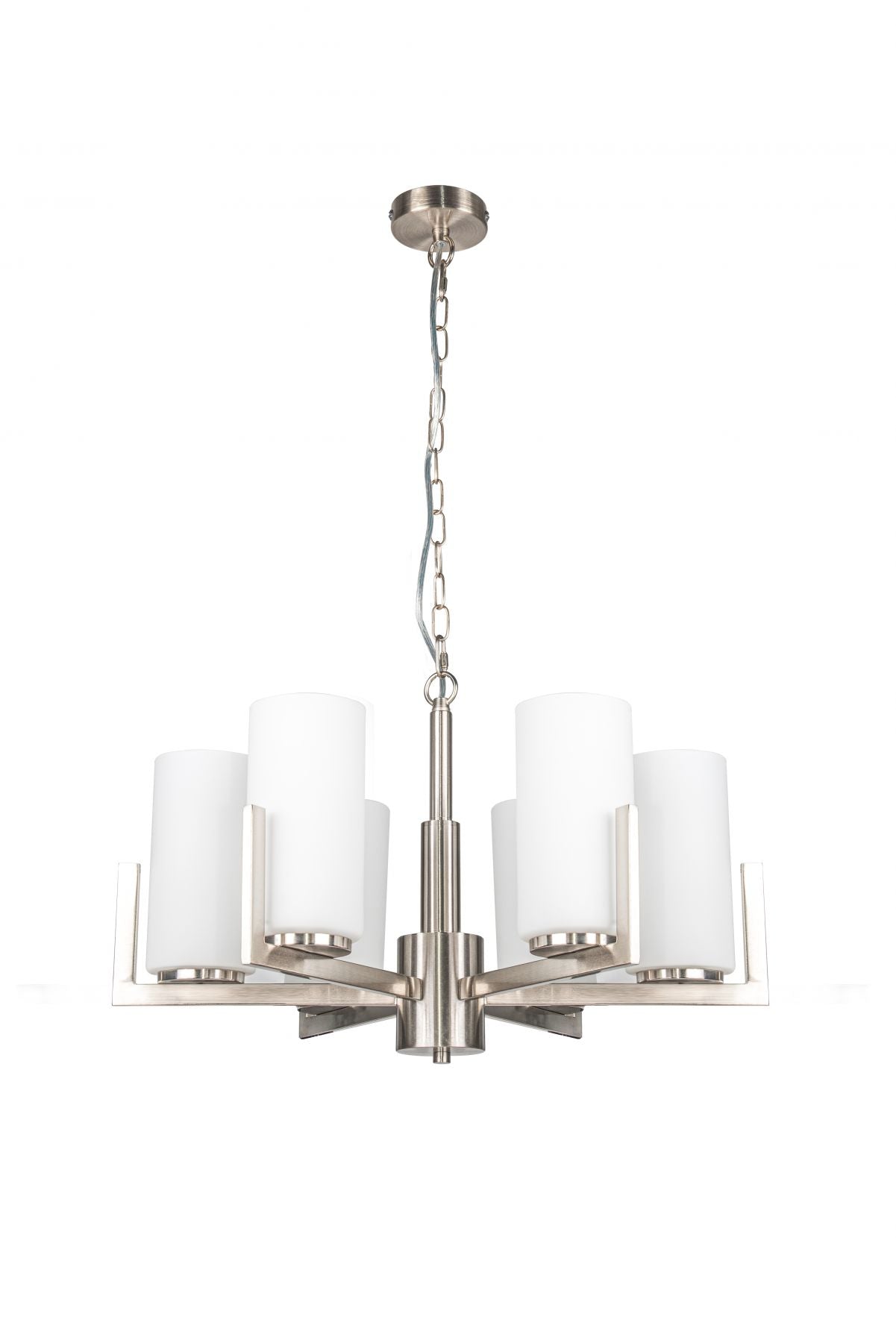 Empire 6 Light Satin Chrome Ceiling Light