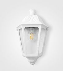IESSE White Half Wall Light Small