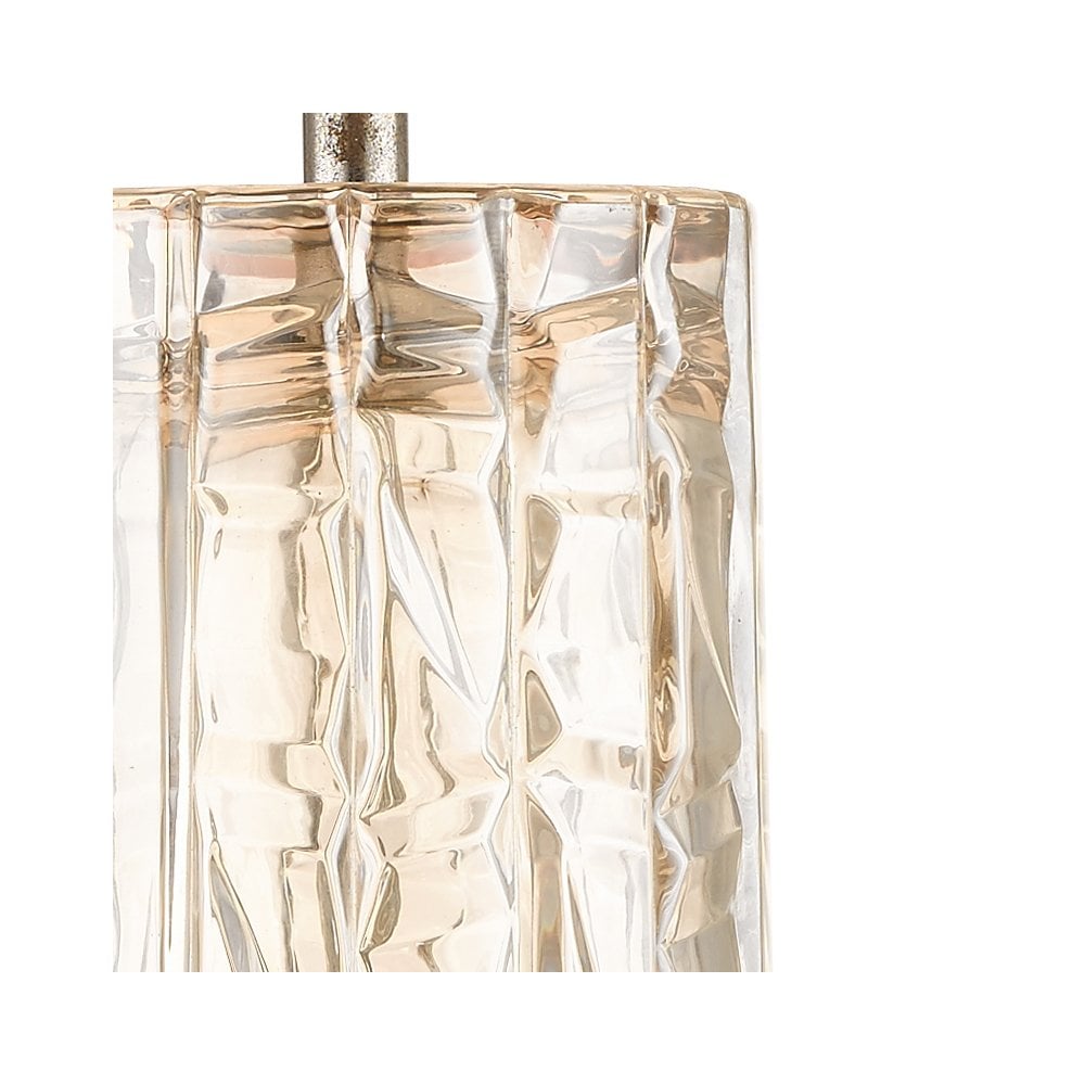Whiskey Glass Table Lamp C/W Shade