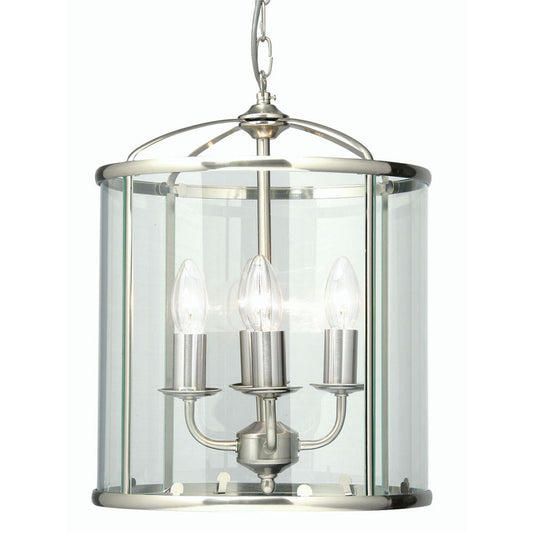 Fern Ceiling Lantern Antique Chrome 4 Light