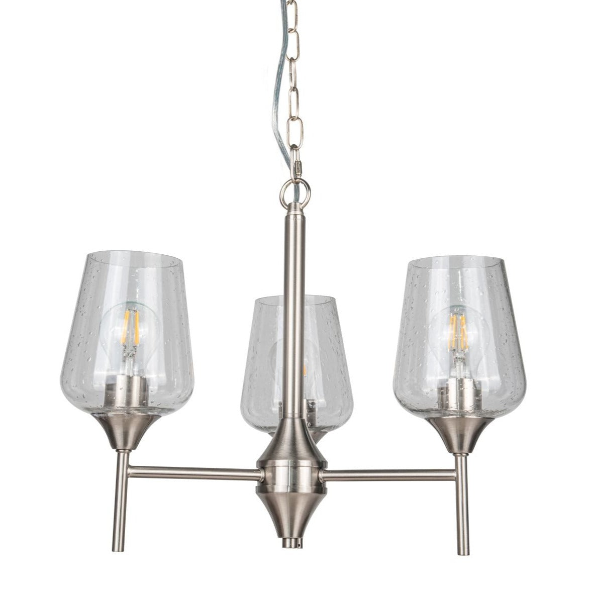 Vino 3 Light Satin Chrome Ceiling Light